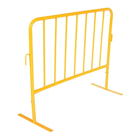 Vestil YELLOW BARRIER 48" W/FLAT FEET PRAIL-48-Y-FF